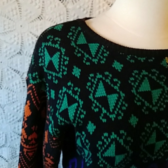 Jimmy Garcia New York multicolored pullover-sz S - Picture 2 of 6